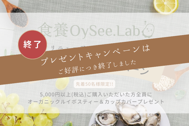 プレゼントキャンペーン終了のお知らせ
